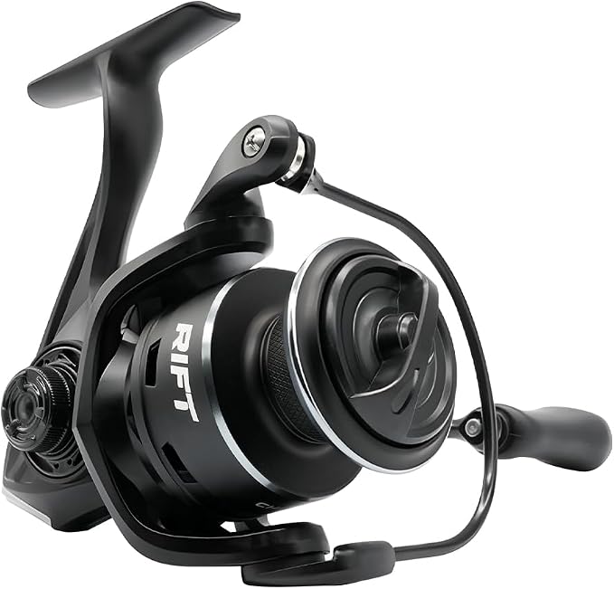 RIFT Chasm Spinning Reel, Carbon Disc Drag System, 5.2:1 Gear Ratio, 7+1 Stainless Steel Ball Bearings, CNC Aluminum Spool, Knurled Spool Center, Ambidextrous