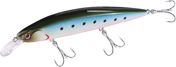 LITTMA ShoreCast 115 Minnow Sinking Saltwater Fishing Lure, Long Casting Surf Fishing Hard Bait for Striper Bass and Halibut