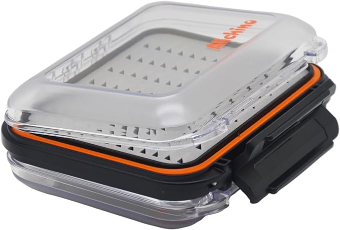 Alichino small fly box for fly files ice jig box fly box for fly fishing (grey foam insert)