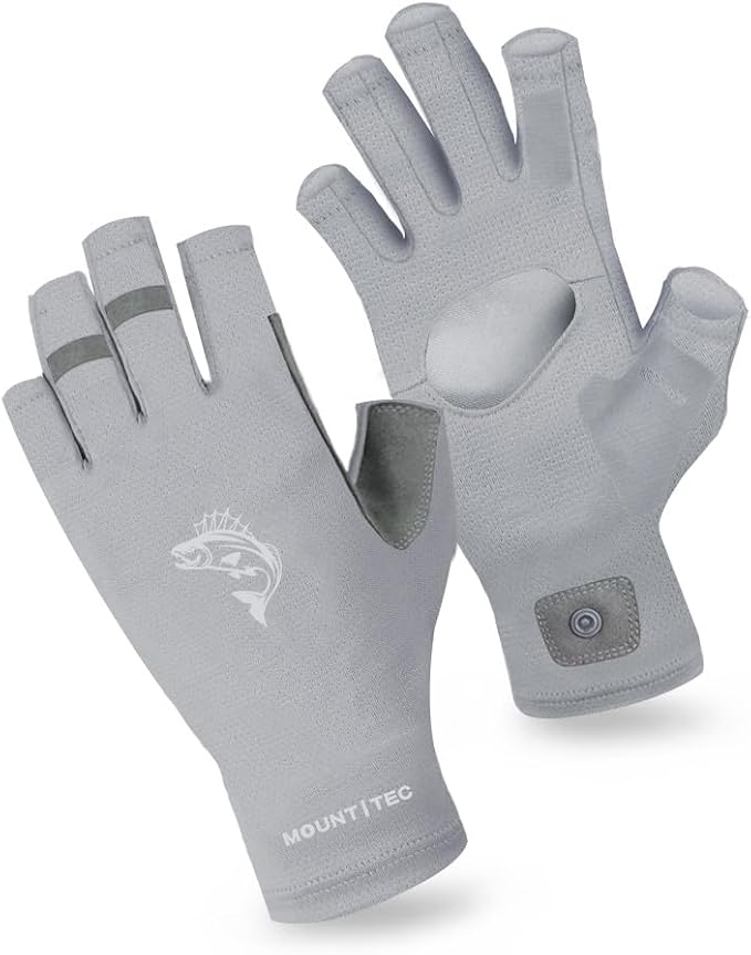 Unisex UV Protective Fingerless Gloves UPF 50+ Sun Glove for Outdoor Fishing Cycling Hiking Driving Kayaking