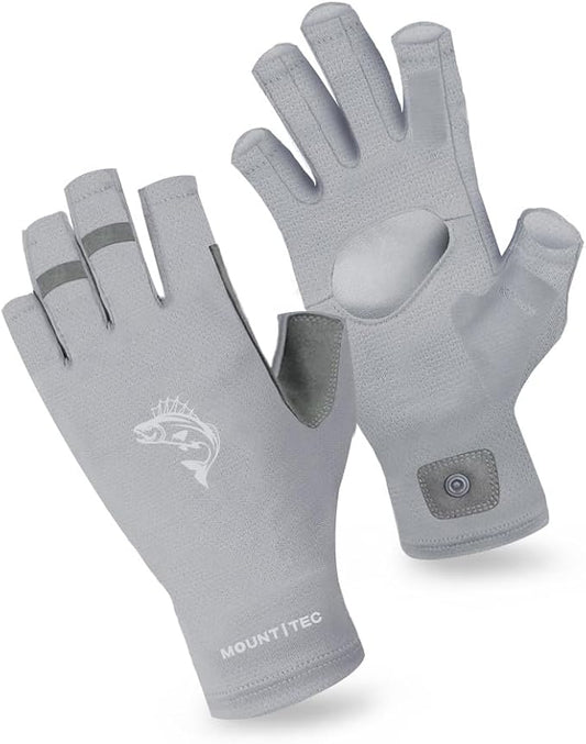 Unisex UV Protective Fingerless Gloves UPF 50+ Sun Glove for Outdoor Fishing Cycling Hiking Driving Kayaking