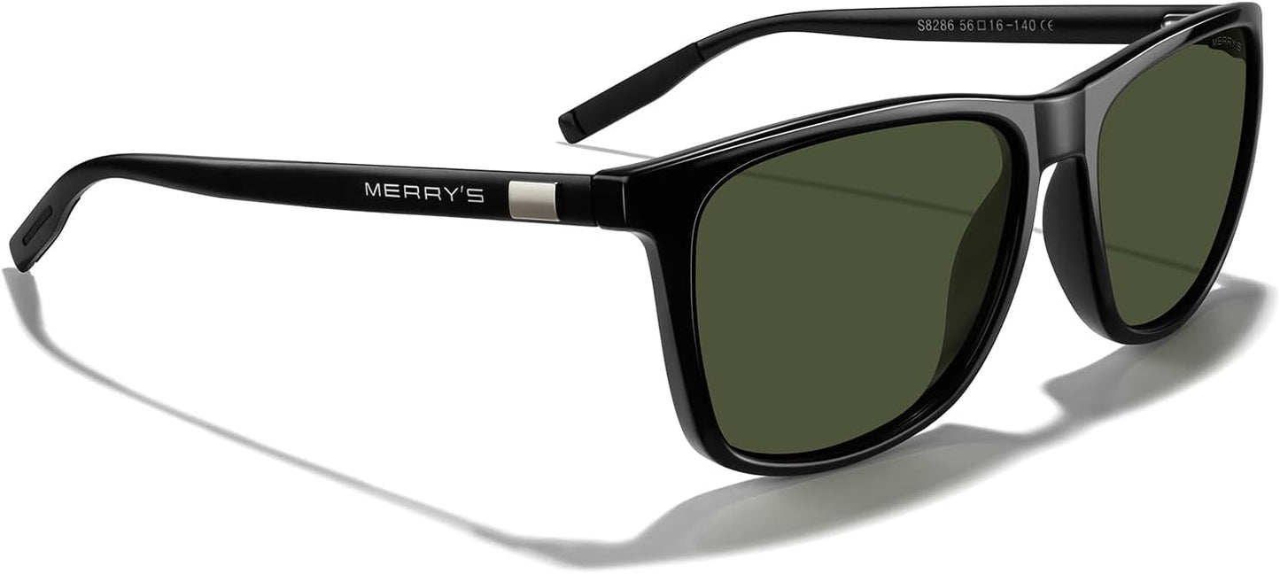 MERRY'S Unisex Polarized Aluminum Sunglasses Vintage Sun Glasses For Men/Women S8286