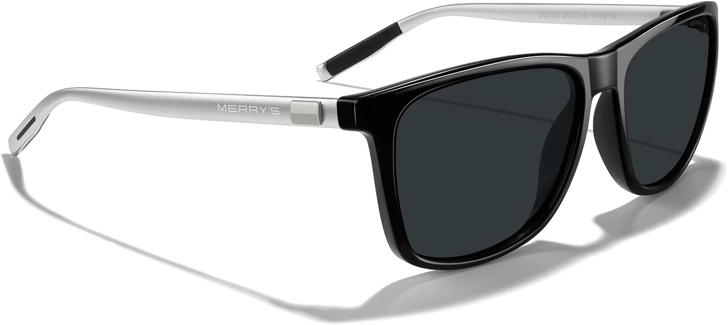 MERRY'S Unisex Polarized Aluminum Sunglasses Vintage Sun Glasses For Men/Women S8286