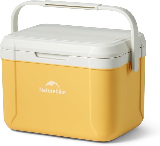 Naturehike 5.3/15/19 QT Hard Cooler, Insulated Ice Chest Box, Portable Ice Retention Cooler for Beach Camping Picnic Fishing Barbecue
