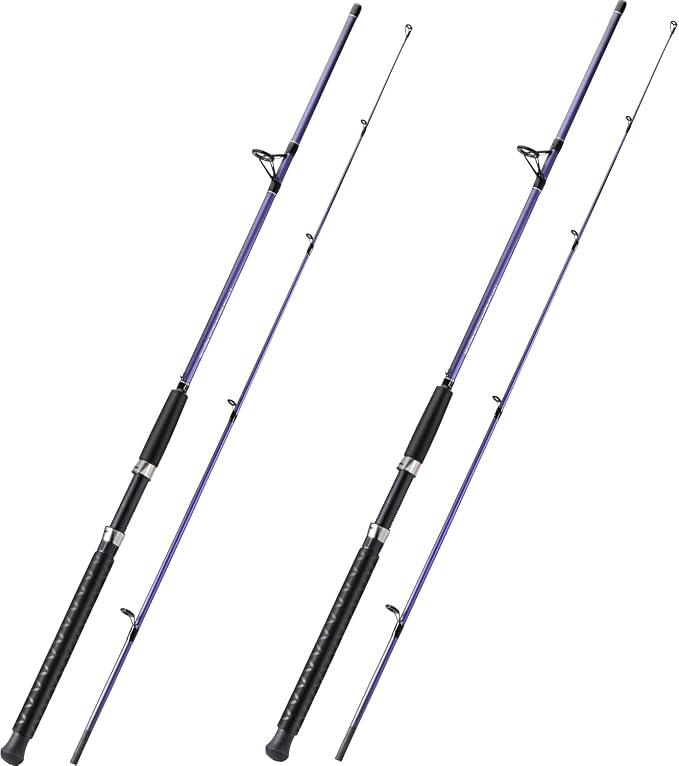 Sougayilang Spinning Rods, Strong Carbon&Glass Composite Fishing Pole with Stainless Steel Line Guides for Catfish- 7'0"