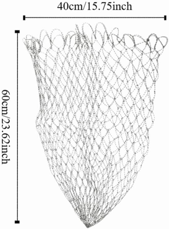 ‌Fishing Landing Net Replacement Nylon Mesh Catch & Release Net for Bass/Trout