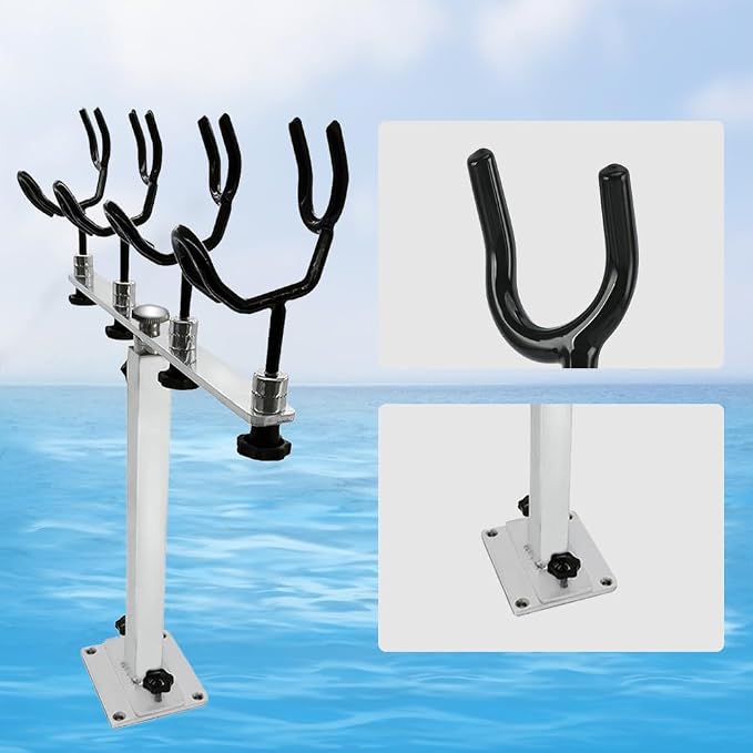 Made PVC Coated Fishing Rod Holder Aluminum Fishing Rod Bracket