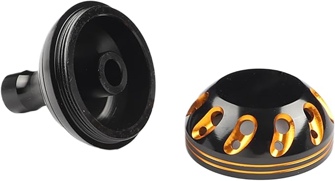 Aluminum Alloy Reel Handle Knob, 3 Sizes Replacement for Fishing Reels, Rust-Resistant