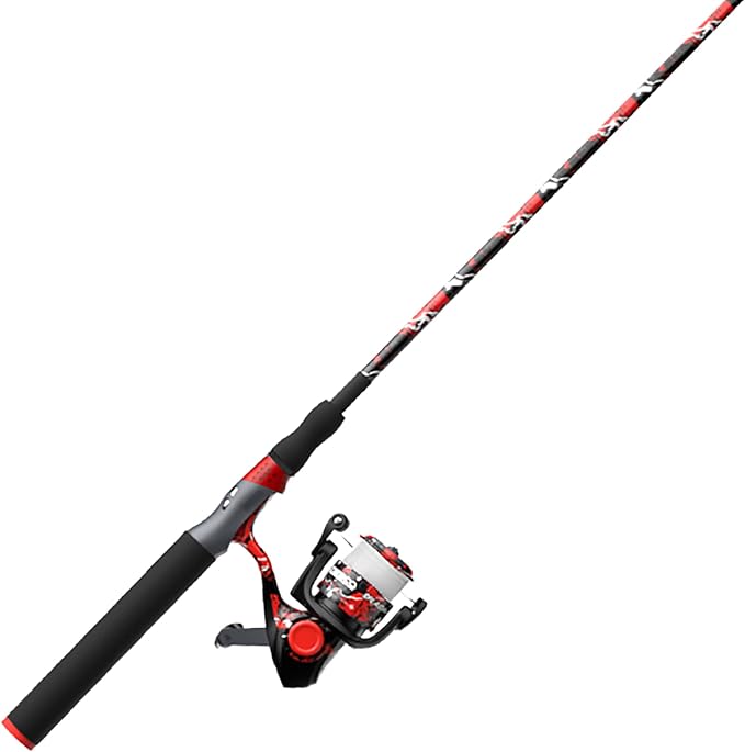 Zebco Splash Spinning Reel and Fishing Rod Combo, Fiberglass Rod, 2-Bearings, All Metal Gears, 5.2:1 Gear Ratio
