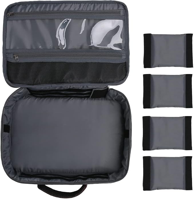 Kylebooker Fishing Reel Case – Travel Storage Bag with Adjustable Compartments for Fly Reels, Spinning Reels, Baitcasting Reel & Fishing Gear