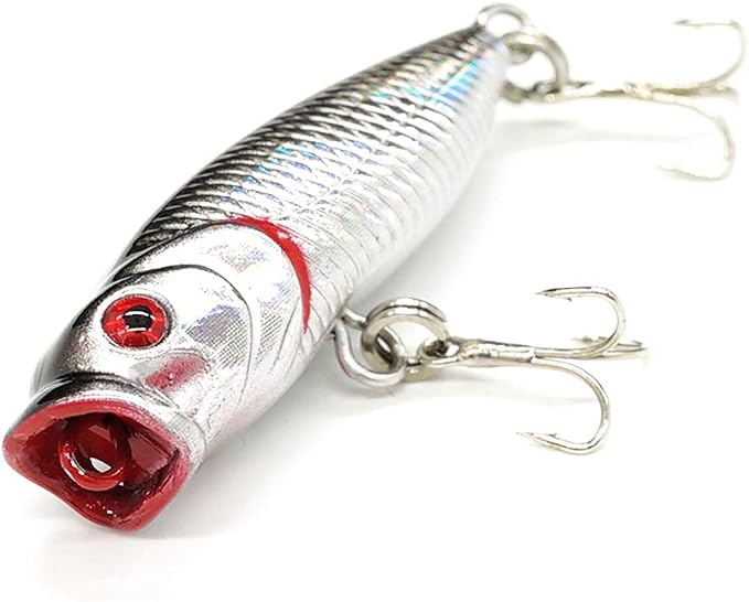 Seasky Fishing Plug Lures Micro Popper Topwater Trout Attack in Freshwater