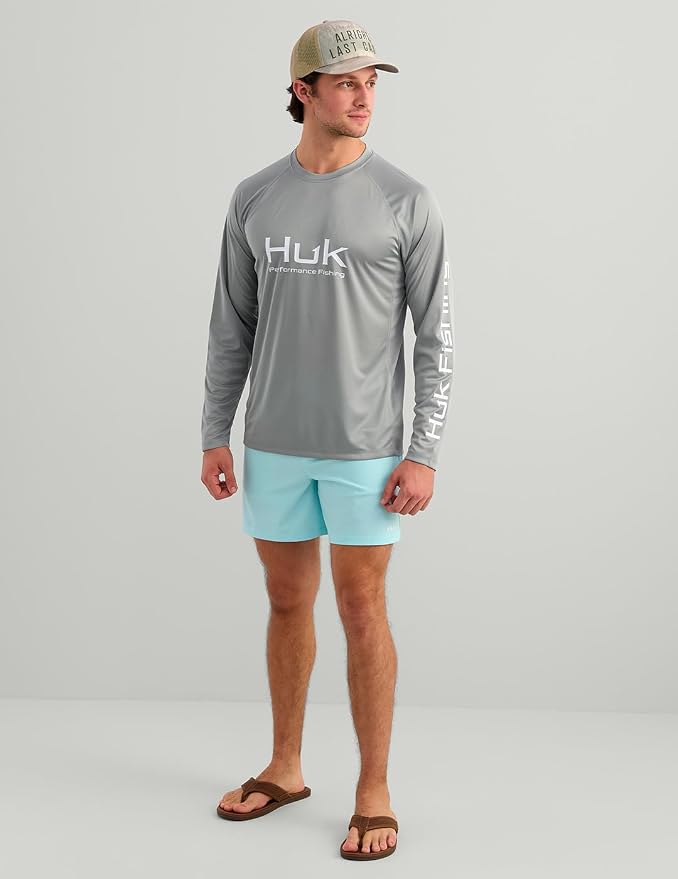 HUK Mens Pursuit Vented Long Sleeve, 30 UPF Fishing Shirt