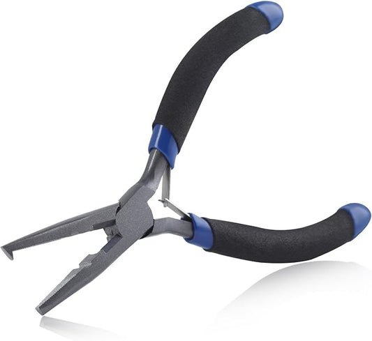 SPEEDWOX Fishing Pliers Hook Remover - Saltwater Gear With Line Cutter, Crimping Tool, Clippers, Pistol Grip Split Ring