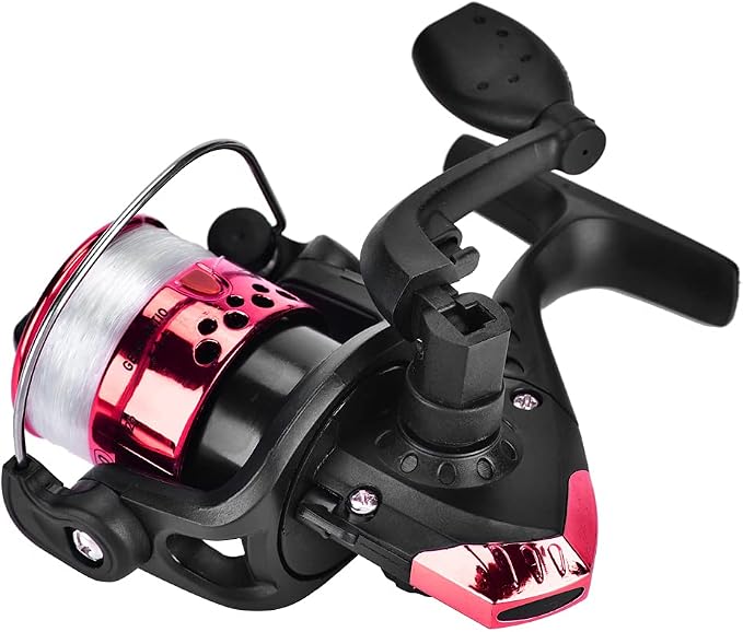 OUKENS Fishing Reel, 3 Colors Freshwater Plastic Plating Lightweight Spinning Fishing Reel Tackle Accessory