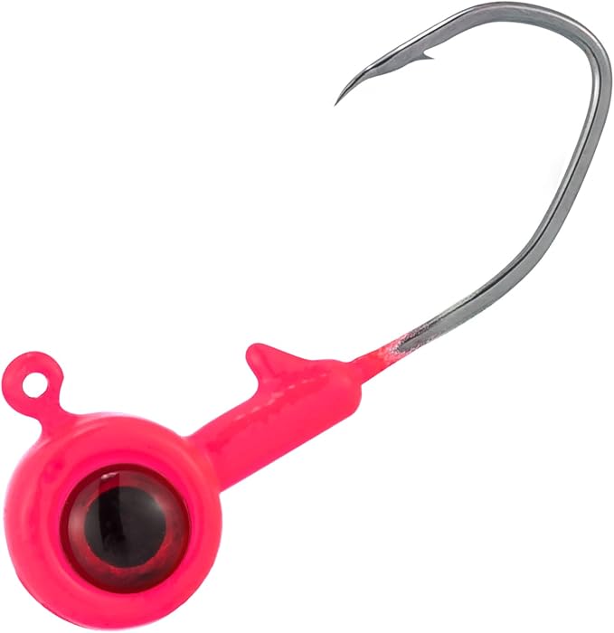 Dr.Fish Crappie Jig 3D Eyes Fishing Jig Head Freshwater Crappie Trout Panfish Hook Bass Fishing Lure 1/32oz 1/16oz 1/8oz