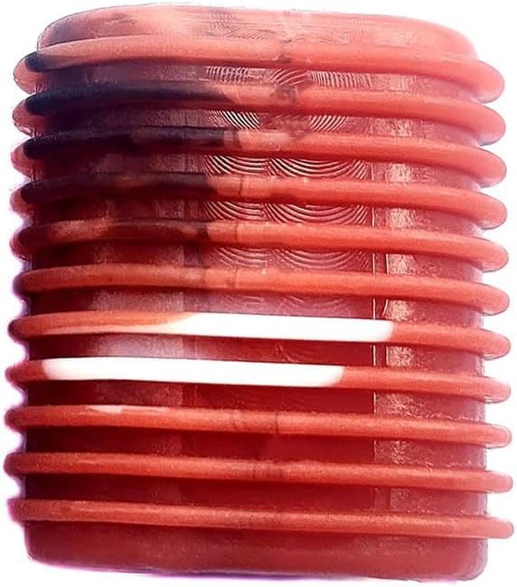 Rubber Fishing Reel Handle Grip Sleeve Non-Slip Baitcaster Knob Covers for Casting or Spinning Reel Red -12PCS