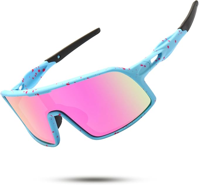 SEKKAF Polarized Sports Sunglasses for Men and Women Cycling Glasses UV Protection Goggles for Mountain Bike Running Fishing