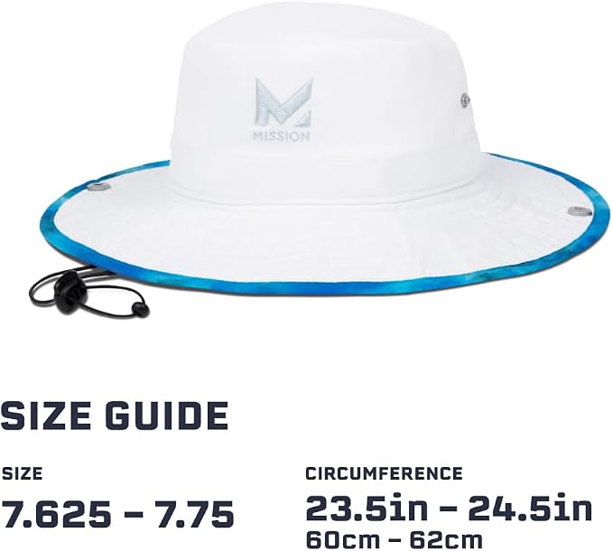 MISSION Cooling Bucket Hat - Unisex Wide-Brim Hat for Men & Women - Lightweight, Foldable & Durable - Cools Up to 2 Hours