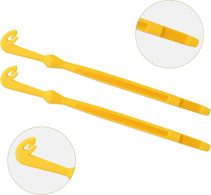 Realure 6 Pcs Fish Hook Line Quick Fishing Knot Tying Tool Kit with Disgorgers, Tie Fast Metal Fishing Line Tieing Tool, Portable Tying Knotting Tool for Fly Fishing Sea Fishing Casting Fishing
