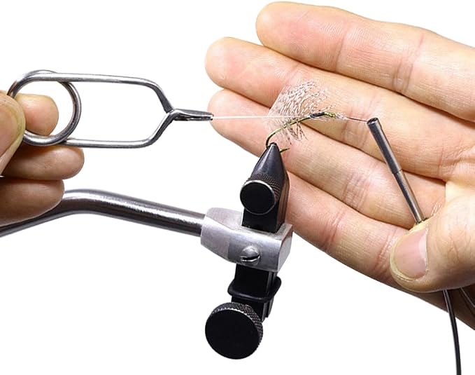 HERCULES Fly Tying Tools, Fly Tying Kit with Bobbin Thread Holder, Wire Threader, Knot Whip Finisher, Hackle Plier, Bodkin, Fly Fishing Lure Making Accessories