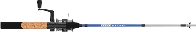 Zebco Ready Tackle Spinning Combo, 5-Foot 6-Inch, 2-Piece Fishing Rod, Size 30 Reel, 8-Pound Line, 29-Piece Tackle Kit
