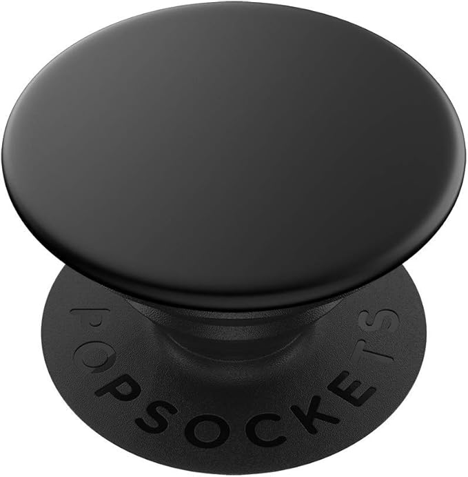 PopSockets Adhesive Phone Grip, Holder, Phone Stand, Black - Aluminum Black