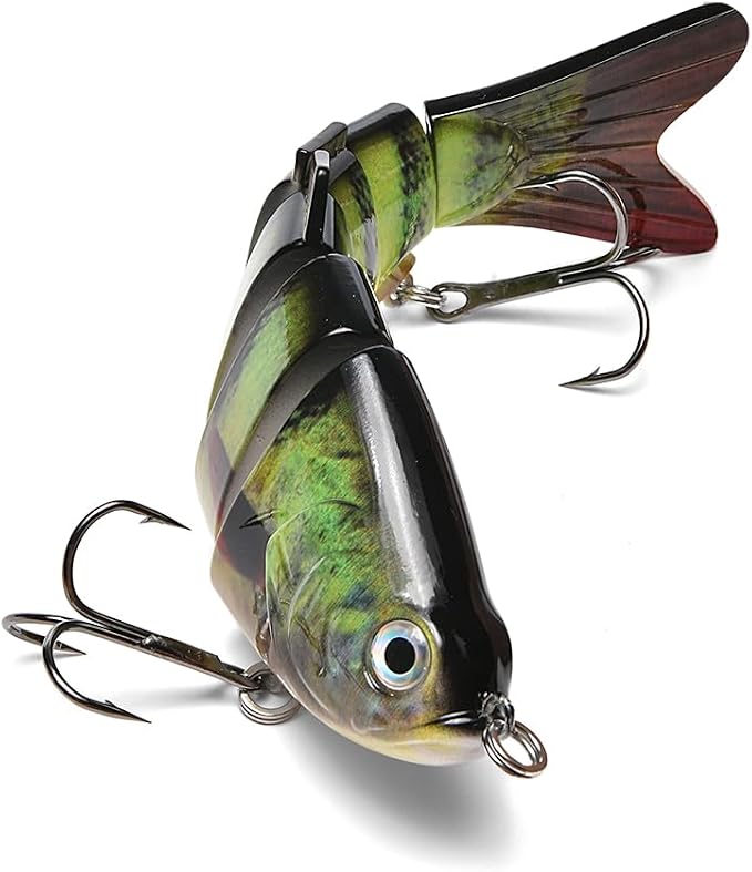 Large Multi Jointed Fishing Lures Bait,Big Giant Fishing Bass Lures,Crankbaits Swimbaits with Treble Hook