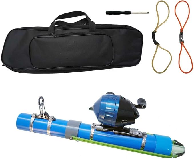 Portable Fishing Catapult Rod, Durable & Lightweight Telescopic Lure & Bait Launcher for Saltwater & Freshwater, High Elasticity Casting Tool, Professional New Model Travel Fishing Gear