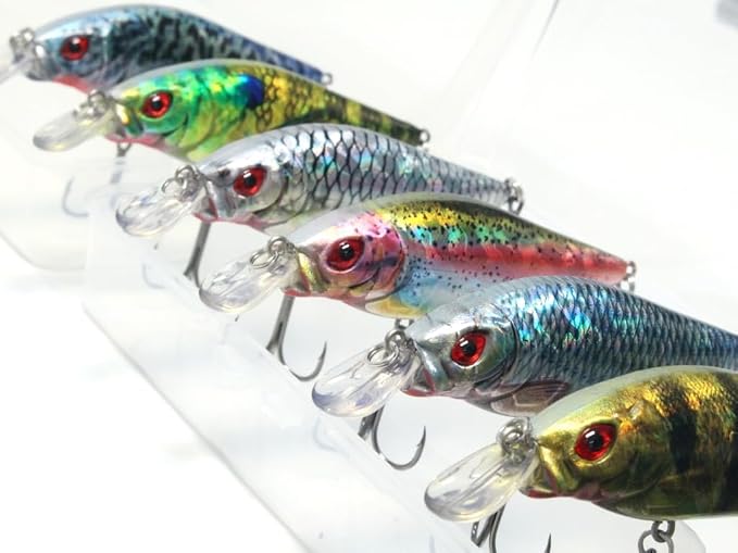 Minnow Crankbait for Bass Fishing Bass Lure Jerkbait Fishing Lures and Tackle Box