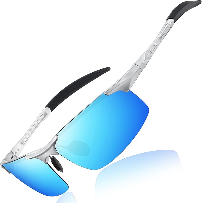 DUCO Mens Sports Polarized Sunglasses UV Protection Sunglasses for Men 8177s