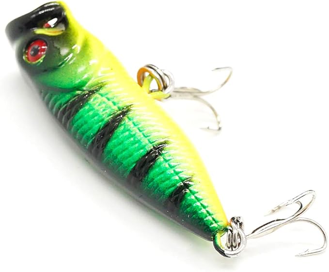 Seasky Fishing Plug Lures Micro Popper Topwater Trout Attack in Freshwater