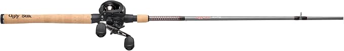 Ugly Stik Elite Low Profile Baitcast Reel and Fishing Rod Combo