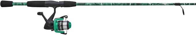 Shakespeare Reverb Spinning Reel and Fishing Rod Combo Durable Tubular Glass Rod Blank Construction, EVA Handle