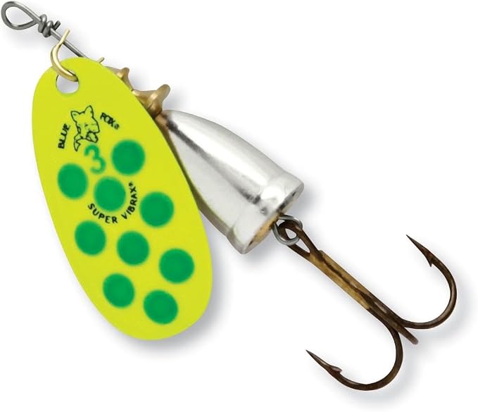 BLUE FOX Classic Vibrax, Inline Spinner Lure for Trout Bass Walleye and Salmon Premium Fishing Spinner