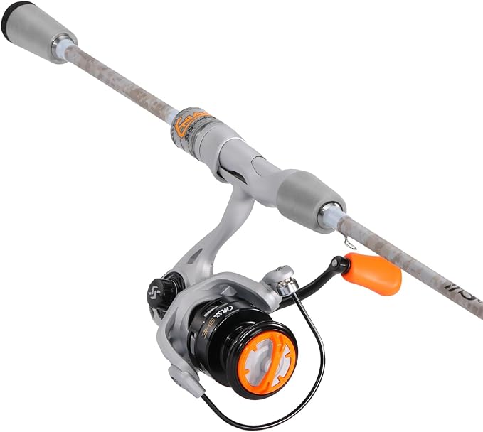 Sougayilang Spinning& Casting Fishing Rod Combos with Graphite 2Pc Blanks Fishing Reel for Bass Fishing