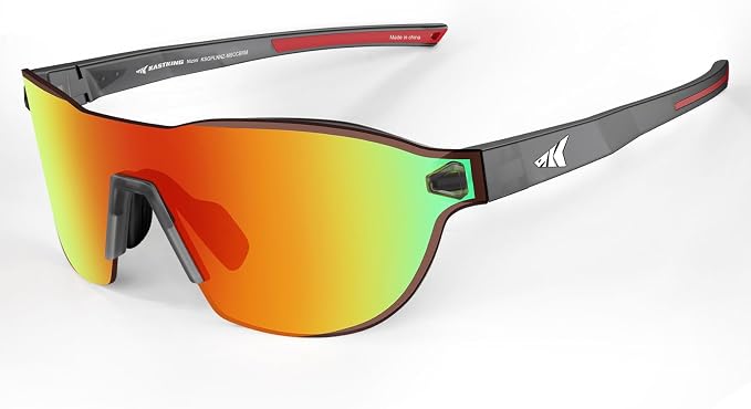 KastKing Nizini Polarized Sports Fishing Sunglasses, With PuriVex Protective Lens Coating, Rimless Wrap Design, Men Women