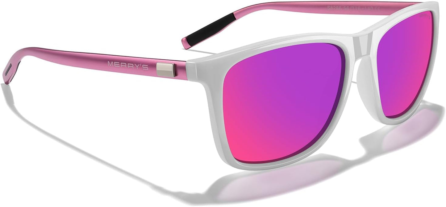 MERRY'S Unisex Polarized Aluminum Sunglasses Vintage Sun Glasses For Men/Women S8286