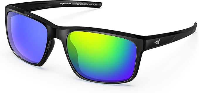 KastKing Toccoa Polarized Sport Sunglasses for Men and Women,Ideal for Driving Fishing Cycling and Running,UV Protection