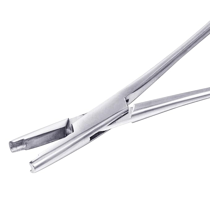 DJCIW 3mm Jaw Piercing Ball Removal Tool,Stainless Steel Dermal Anchor Forceps for Dermal Tops Unscrew or Screw Ball Pliers for Nose Septum Earrings Lip Ring