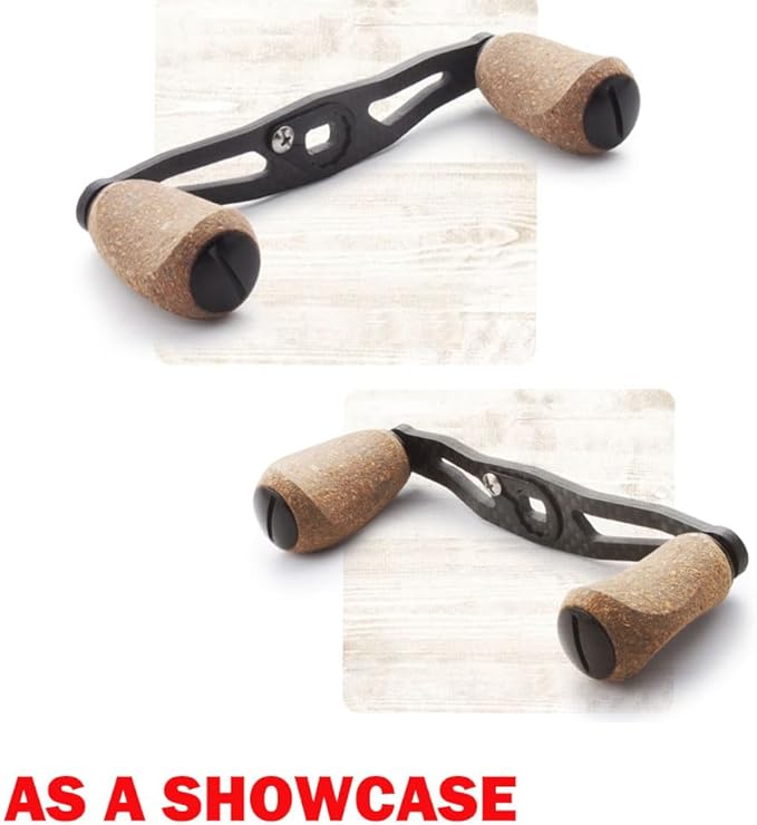 Reel Handle Knob Compatible with Abu Shimano Daiwa Soft Rubber Cork Wood Spinning Baitcasting