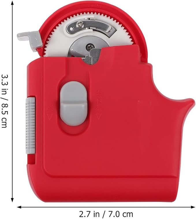 Electric Fishing Hook Tier Automatic Knot Tying Tool Red Machine for Tackle Battery Operated 3.34X2.75X0.59In