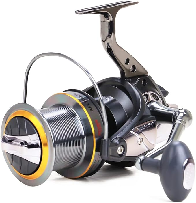 Fishdrops Surf Spinning Reel, Size 10000 12000 Saltwater Fishing Reels, Full Metal Frame 31 LBs Max Drag, 10+1 Stainless BB Ultra Smooth Powerful, High Capacity Long Casting Spinning Reels