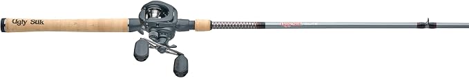 Ugly Stik Elite Low Profile Baitcast Reel and Fishing Rod Combo