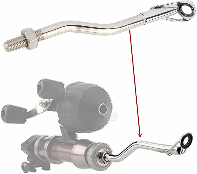 Replacement Part New Bowfishing Rod Attachment Bow Fishing Reel Seats Shoot Thru Rod Stainless Steel