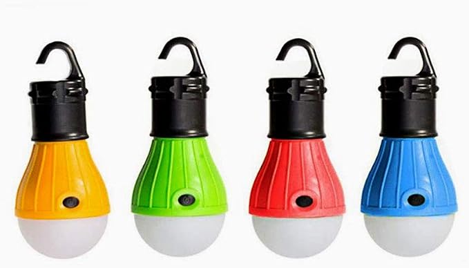 3LED Fishing Light Outdoor Camping Light Emergency Light Portable Camping Light Fishing Camping Light Lamp Hanging Bulb Tent led Light (4pcs Mix Color)