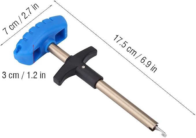 Tbest Fishing Hook Remover Stainless Steel T Shaped Quick Needle Remover Extractor Fish Hook Removing Tools Saltwater Freshwater