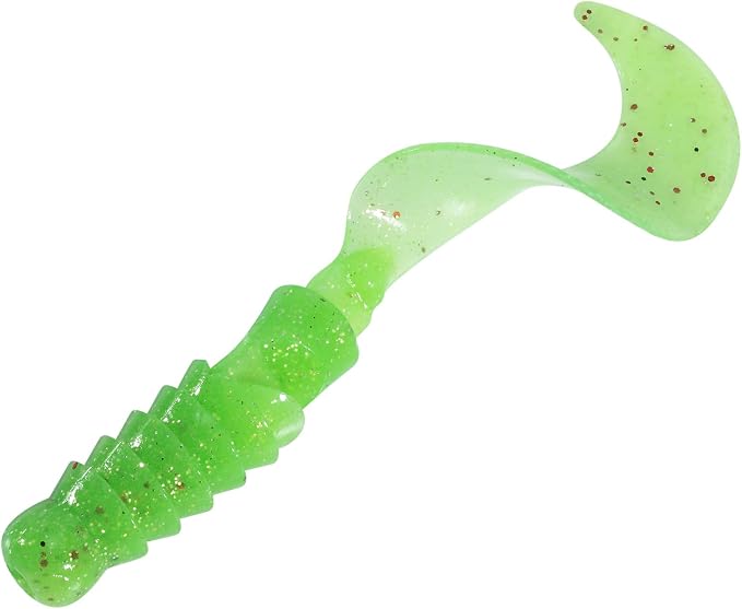 Dr.Fish 10 Pack Grub Fishing Lures 4" Soft Plastic Baits Worm Grub Bass Fishing Lures Swimbait Walleye Saltwater Freshwater
