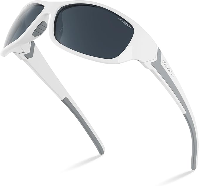 DEAFRAIN Polarized Sports Sunglasses for Men Women Driving Fishing Cycling Running UV Protection