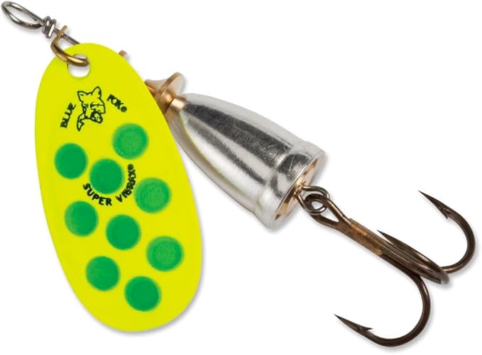 BLUE FOX Classic Vibrax, Inline Spinner Lure for Trout Bass Walleye and Salmon Premium Fishing Spinner