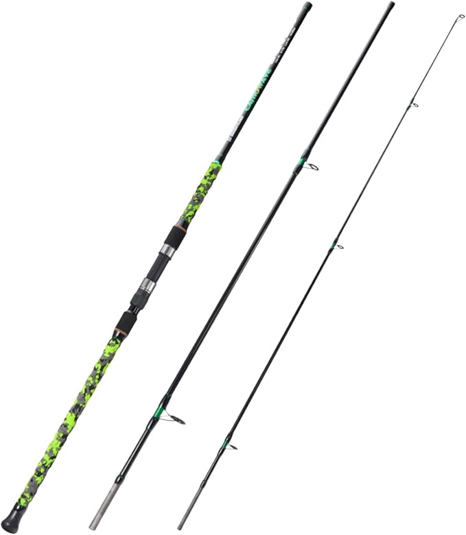 Sougayilang Surf Spinning Fishing Rod Carbon Travel Surf Rod M/MH 3 Piece Spinning Fishing Rod 9'/10'/11'/12'